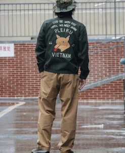 Sale Fox Embroidery Vietnam Souvenir Jacket Jackets&coats