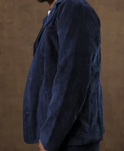 Sale French Indigo-Dyed Corduroy Work Jacket Jackets&coats