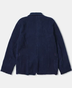 Sale French Indigo-Dyed Sashiko Work Jacket Jackets&coats