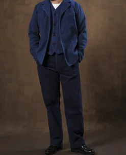 Sale French Indigo-Dyed Sashiko Work Jacket Jackets&coats
