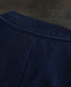Sale French Indigo-Dyed Sashiko Work Jacket Jackets&coats