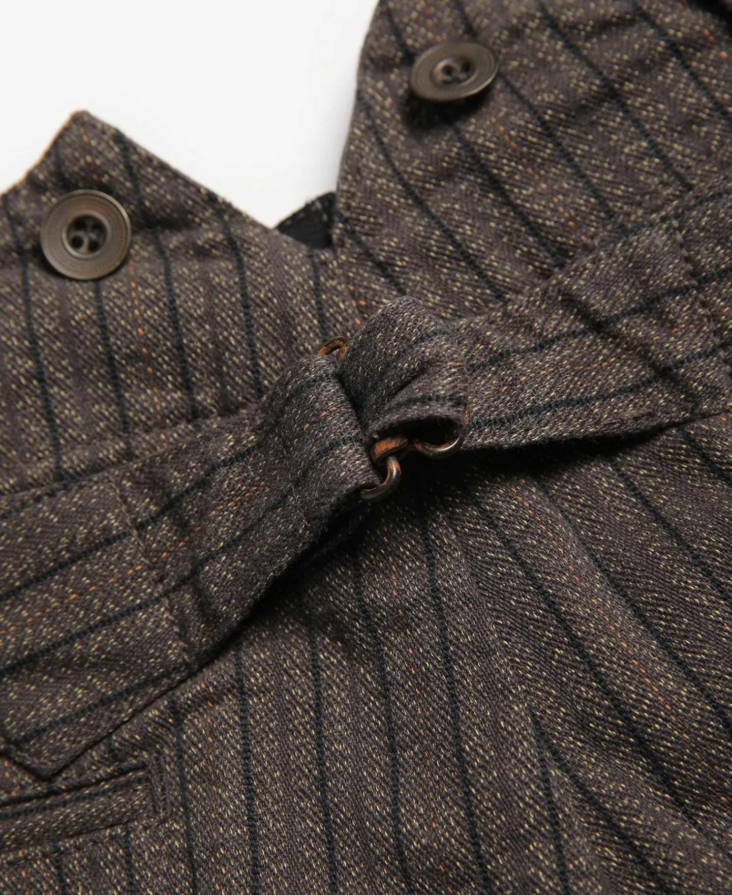 Discount French Salt & Pepper Striped Chambray Work Trousers Pants&trousers