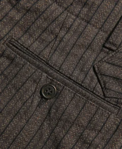Discount French Salt & Pepper Striped Chambray Work Trousers Pants&trousers
