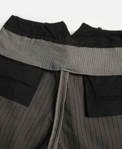 Discount French Salt & Pepper Striped Chambray Work Trousers Pants&trousers