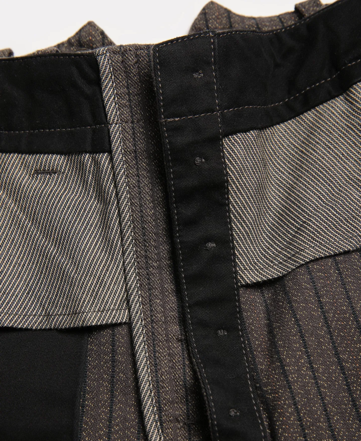 Discount French Salt & Pepper Striped Chambray Work Trousers Pants&trousers