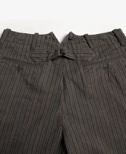 Discount French Salt & Pepper Striped Chambray Work Trousers Pants&trousers