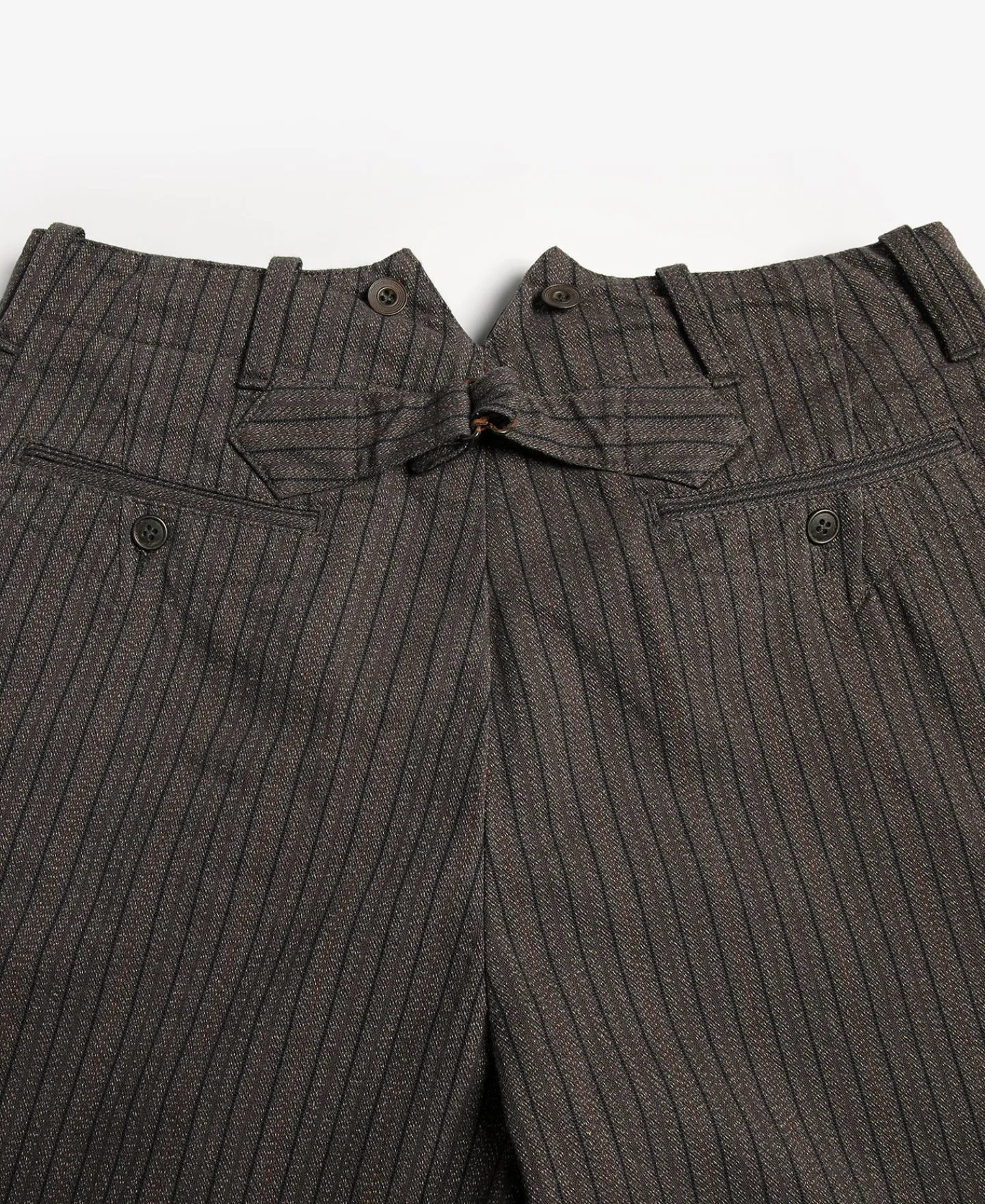 Discount French Salt & Pepper Striped Chambray Work Trousers Pants&trousers