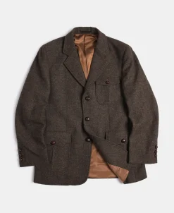 Discount Half Norfolk Brown Tweed Jacket Jackets&coats