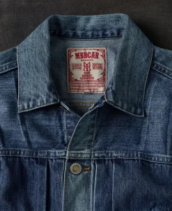 Online Heavyweight Motorcycle Embroidered Denim Vest Waistcoats | Denim