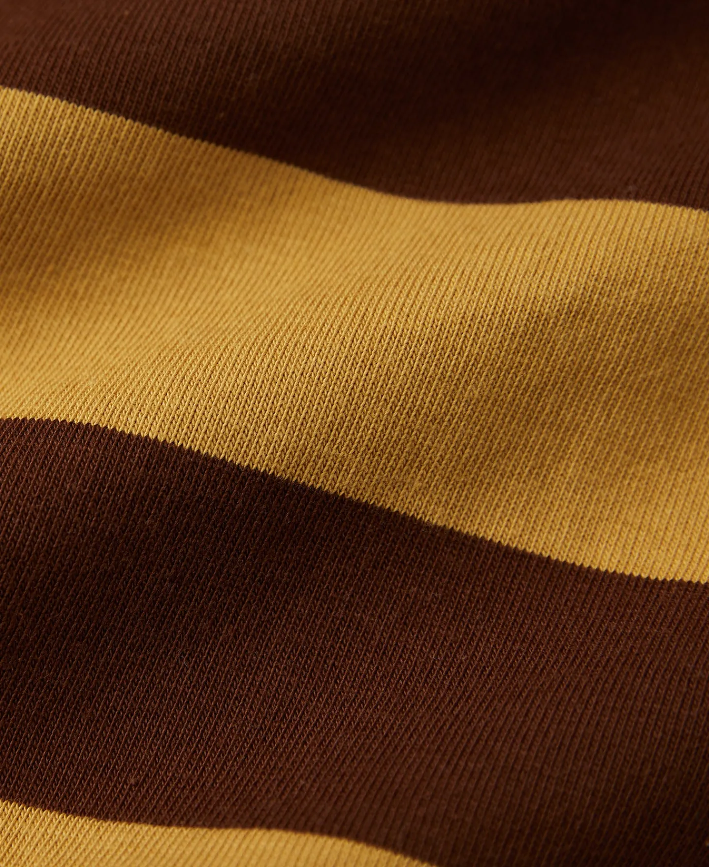 Fashion Heavyweight Striped Biker T-Shirt - Yellow/Brown Short Sleeve T-Shirts | T-shirts