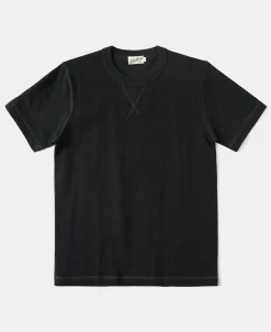 Fashion Heavyweight US Cotton Gusset Tubular T-Shirt - Black Short Sleeve T-Shirts | T-shirts
