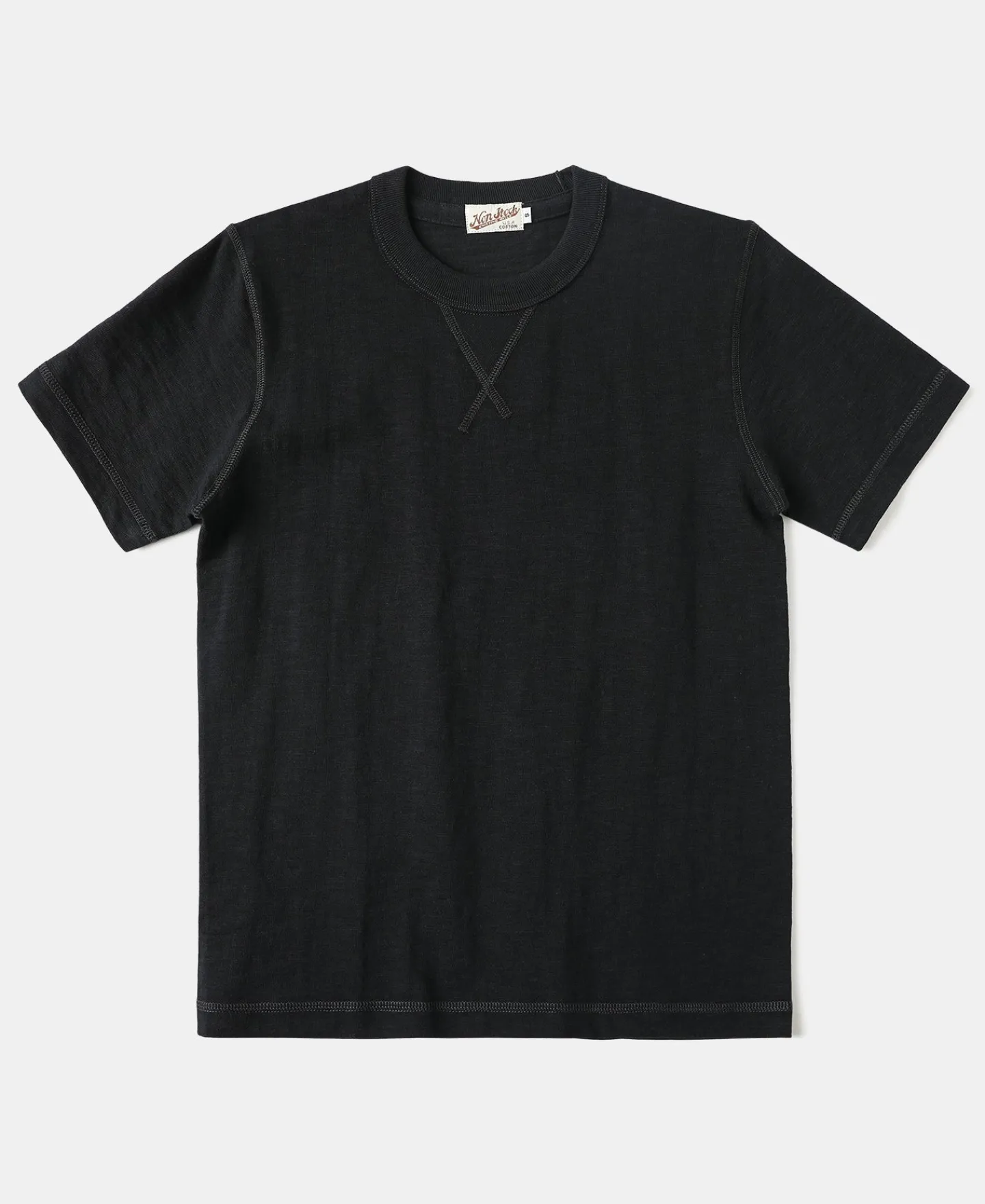 Fashion Heavyweight US Cotton Gusset Tubular T-Shirt - Black Short Sleeve T-Shirts | T-shirts
