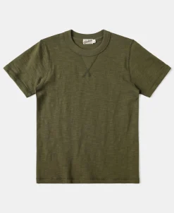 Fashion Heavyweight US Cotton Gusset Tubular T-Shirt - Green Short Sleeve T-Shirts | T-shirts