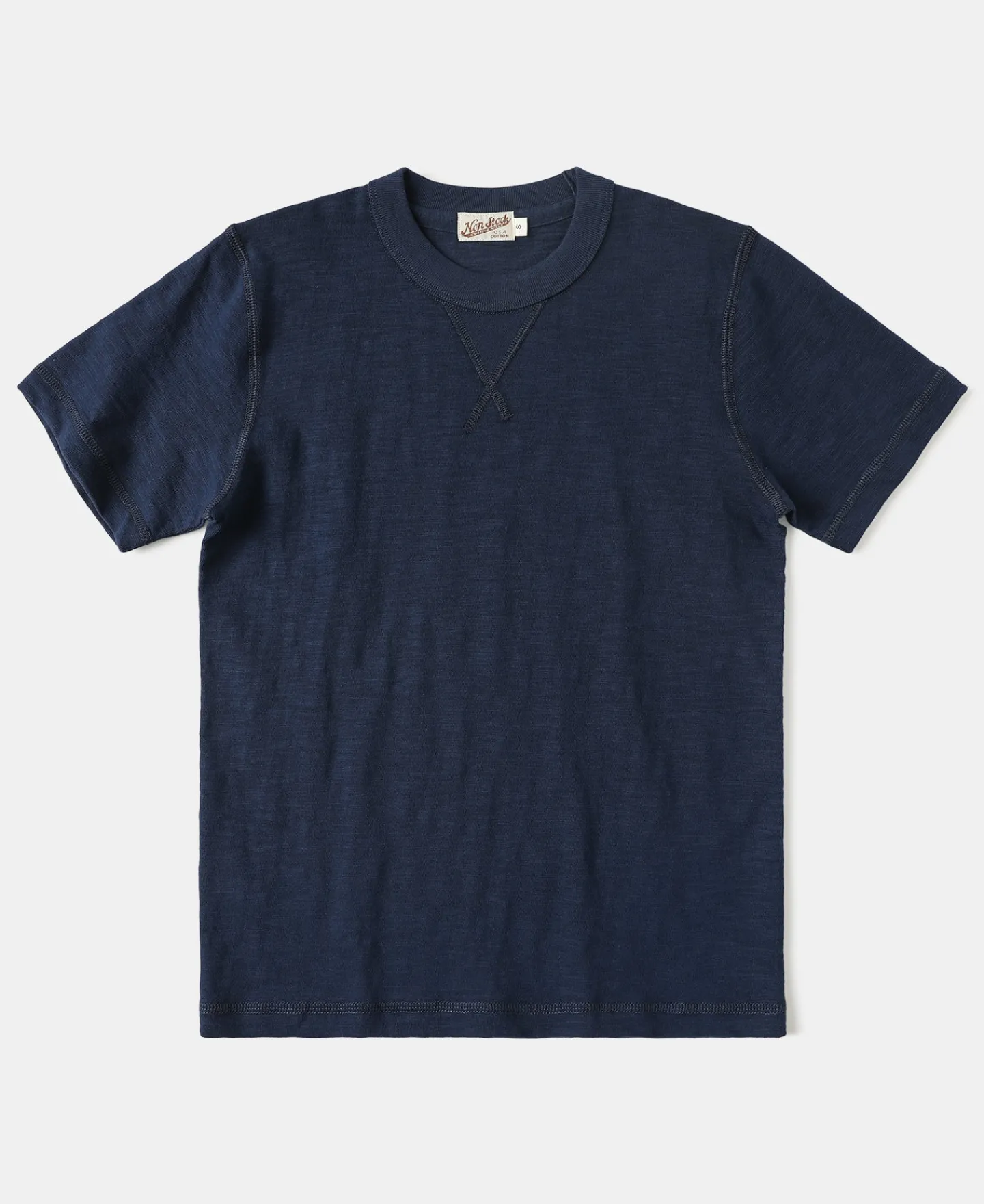 Sale Heavyweight US Cotton Gusset Tubular T-Shirt - Indigo Short Sleeve T-Shirts | T-shirts
