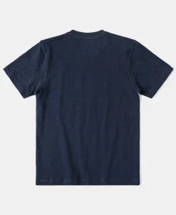 Sale Heavyweight US Cotton Gusset Tubular T-Shirt - Indigo Short Sleeve T-Shirts | T-shirts