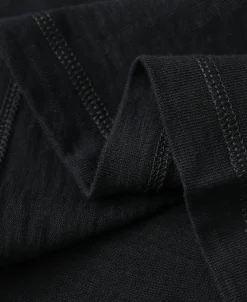 Fashion Heavyweight US Cotton Gusset Tubular T-Shirt - Black Short Sleeve T-Shirts | T-shirts