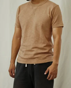 Sale Heavyweight US Cotton Gusset Tubular T-Shirt - Sand Short Sleeve T-Shirts | T-shirts