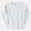 Sale Heavyweight Waffle Cotton Underwear - White Long Sleeve T-Shirts | T-shirts