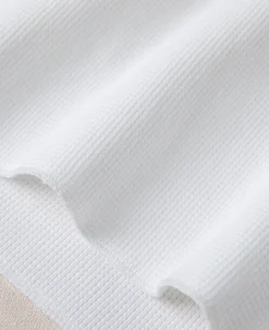 Sale Heavyweight Waffle Cotton Underwear - White Long Sleeve T-Shirts | T-shirts