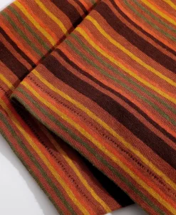 Online Hemp Organic Cotton Blend Stripe T-Shirt - Orange Short Sleeve T-Shirts | T-shirts