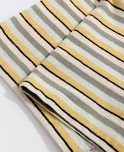 Outlet Hemp Organic Cotton Blend Stripe T-Shirt - Yellow Short Sleeve T-Shirts | T-shirts