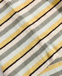 Outlet Hemp Organic Cotton Blend Stripe T-Shirt - Yellow Short Sleeve T-Shirts | T-shirts
