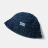 Discount Herringbone Denim Bucket Hat Hats&caps