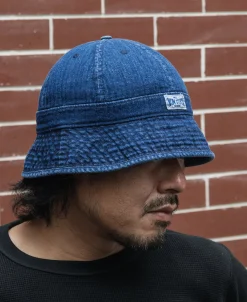 Discount Herringbone Denim Bucket Hat Hats&caps