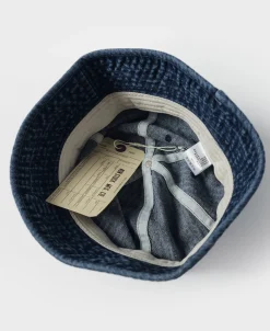 Discount Herringbone Denim Bucket Hat Hats&caps