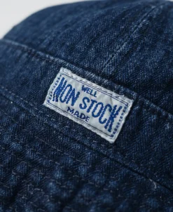 Discount Herringbone Denim Bucket Hat Hats&caps