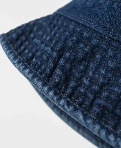 Discount Herringbone Denim Bucket Hat Hats&caps