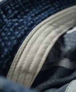 Discount Herringbone Denim Bucket Hat Hats&caps