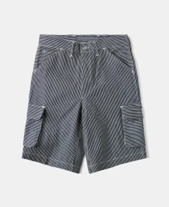 Discount Hickory Stripe Cotton Cargo Shorts Shorts