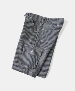 Discount Hickory Stripe Cotton Cargo Shorts Shorts