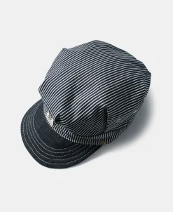 Sale Hickory Stripe Railroad Engineer Cap Hats&caps