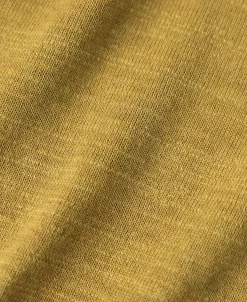 Online High-low Hem Slub Cotton Polo Shirt - Gold Polo Shirts | Short Sleeve T-Shirts