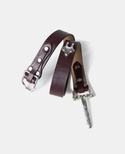 Clearance Horween Cavalry Belt - Burgundy Belts