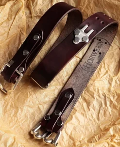 Clearance Horween Cavalry Belt - Burgundy Belts