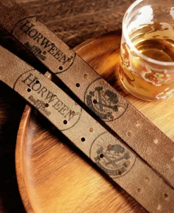 Clearance Horween Cavalry Belt - Burgundy Belts