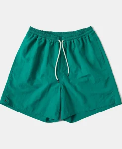 Clearance 5-Inch Nylon Swim Shorts - Green Shorts