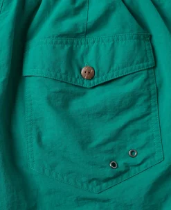 Clearance 5-Inch Nylon Swim Shorts - Green Shorts