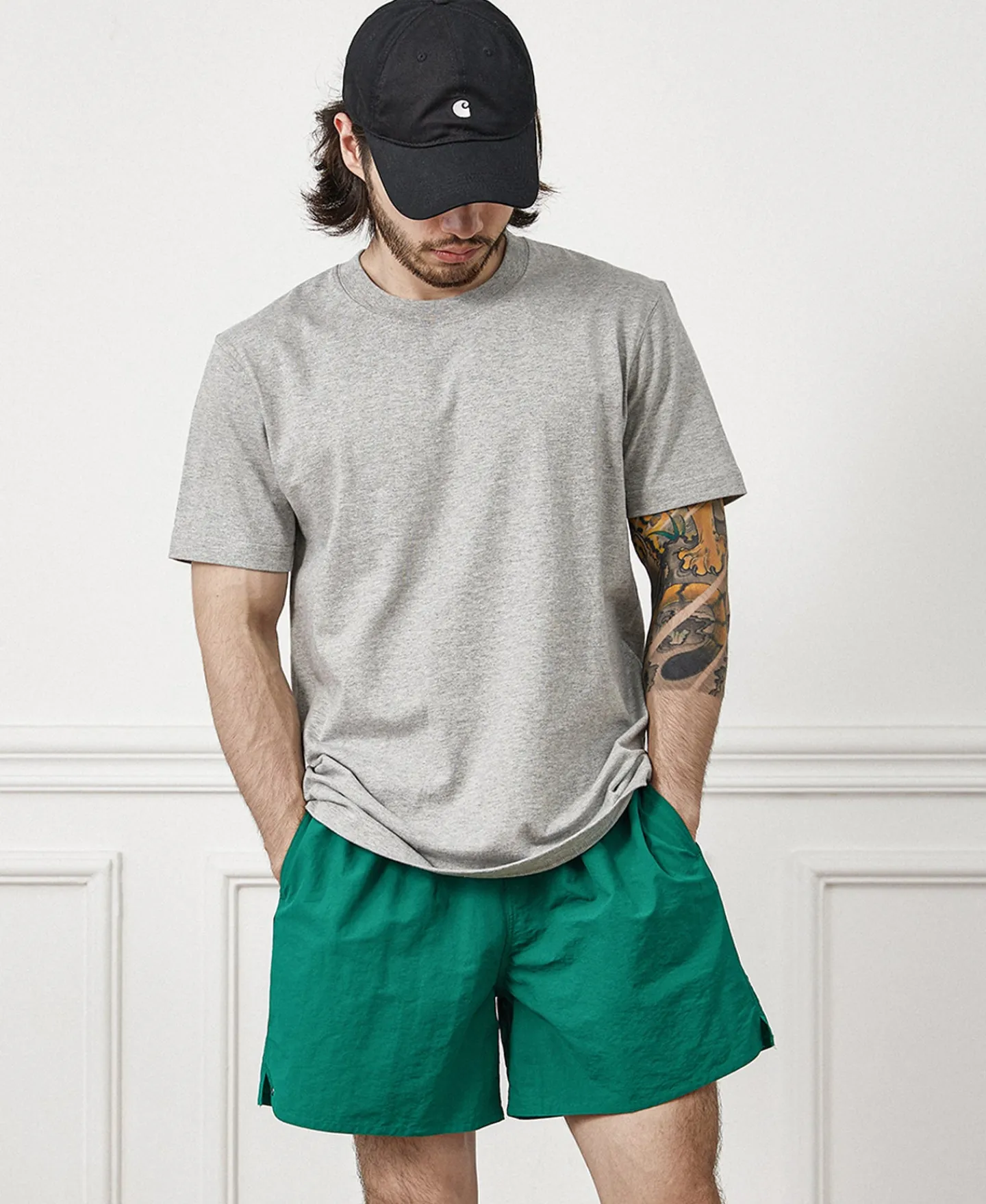 Clearance 5-Inch Nylon Swim Shorts - Green Shorts