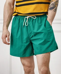 Clearance 5-Inch Nylon Swim Shorts - Green Shorts