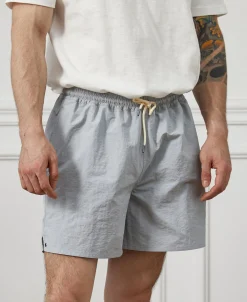 New 5-Inch Nylon Swim Shorts - Light Gray Shorts