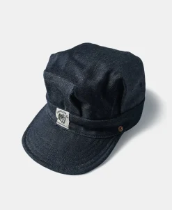New Indigo Denim Railroad Engineer Cap Hats&caps
