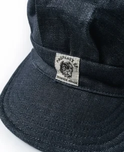 New Indigo Denim Railroad Engineer Cap Hats&caps