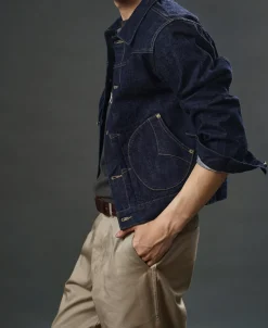 Discount 1880 Indigo Dyed 15 oz Selvedge Denim Jacket Jackets&coats | Denim Jackets