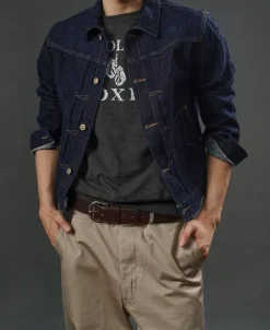 Discount 1880 Indigo Dyed 15 oz Selvedge Denim Jacket Jackets&coats | Denim Jackets