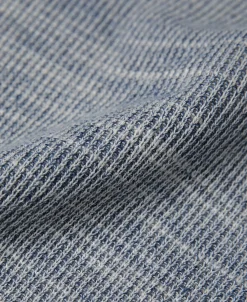 Fashion Indigo Heather Yarns Knitted Henley Shirt Henleys | Long Sleeve T-Shirts