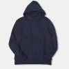 Online Indigo-Dyed Cotton-Jersey Hoodie Sweatshirts&hoodies